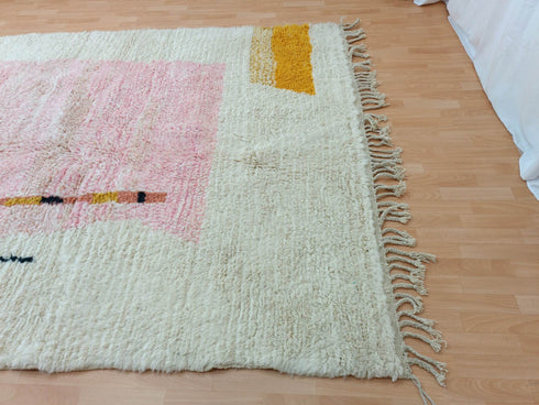 Authentic Handmade Moroccan Berber Beni Ourain Rug